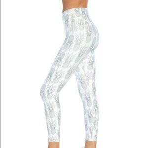 Wildfox Sweat NEW Pineapple Ankle Leggings White S